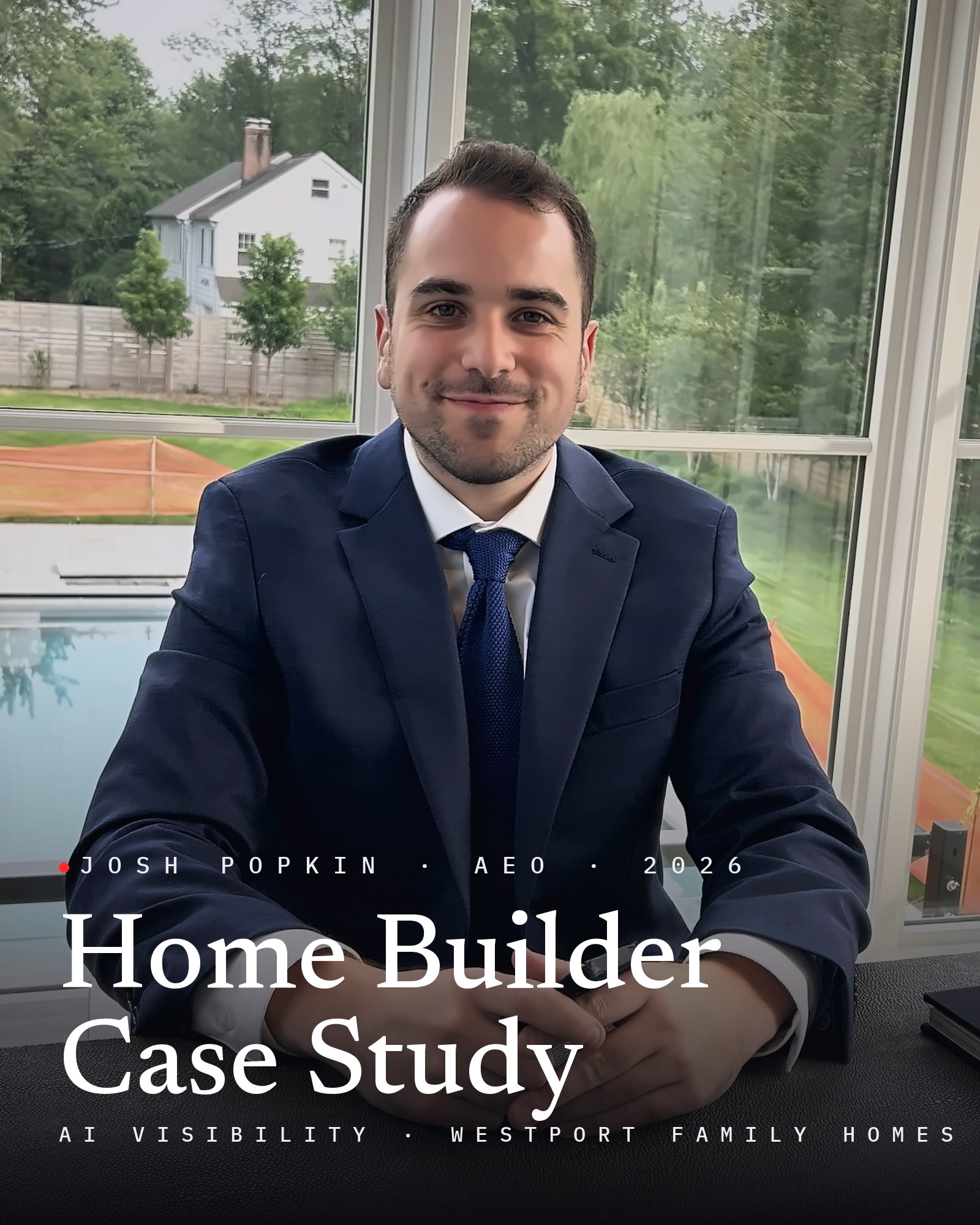 Josh Popkin, with the title Home Builder Case Study