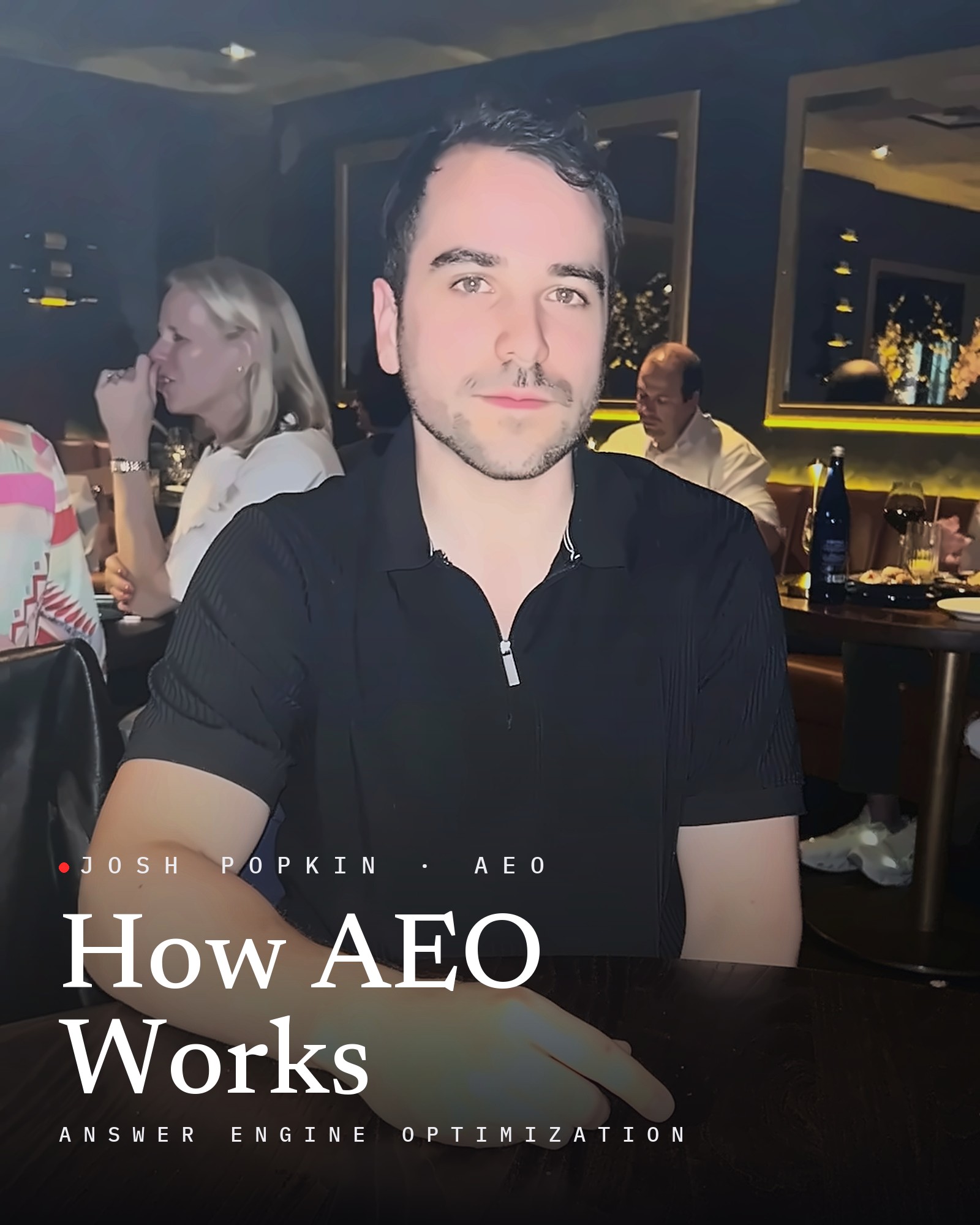 Josh Popkin, with the title How AEO Works